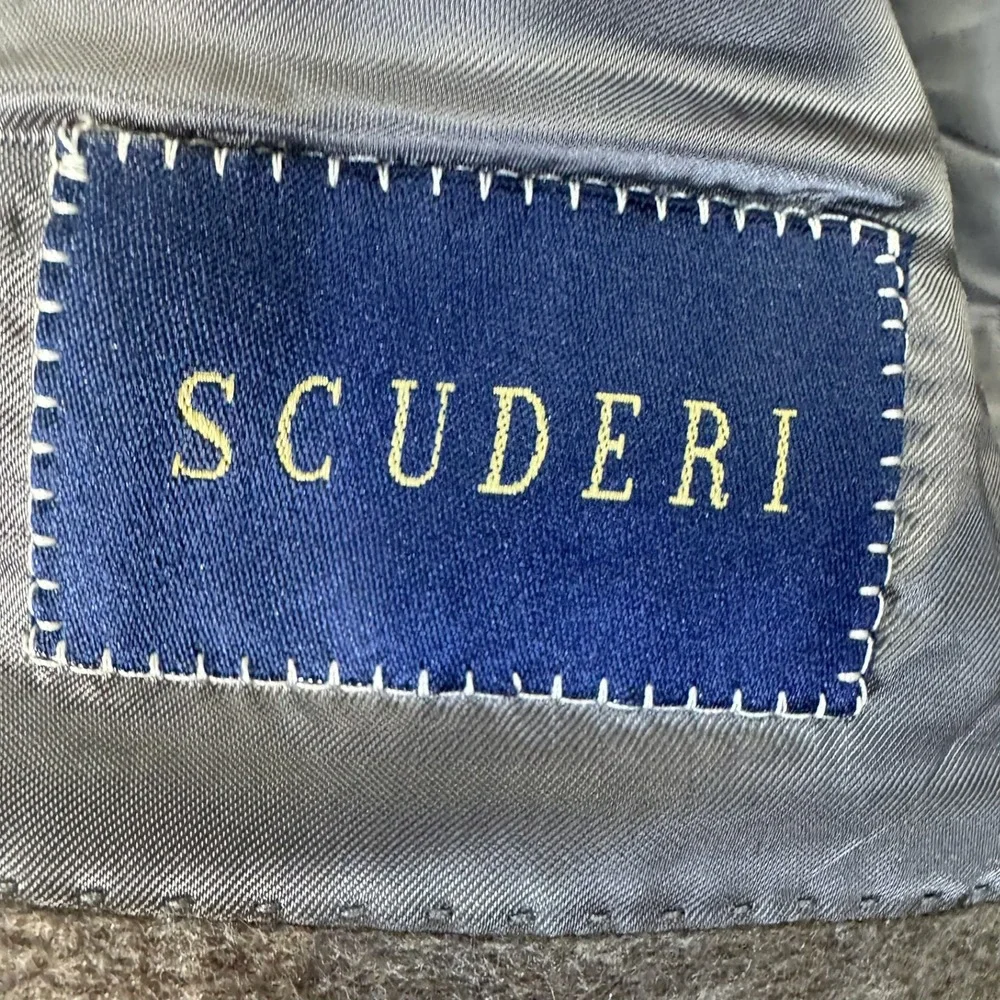 Scuderi Cashmere Sport Coat Mens 42R Loro Piana Brown Blazer Italy Boyds EUC